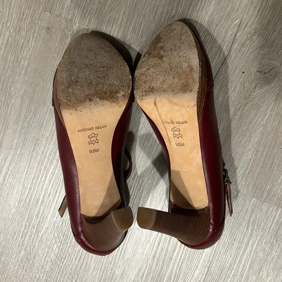 Antonio Melani burgundy high heel Mary Jane’s - Picture 4 of 4